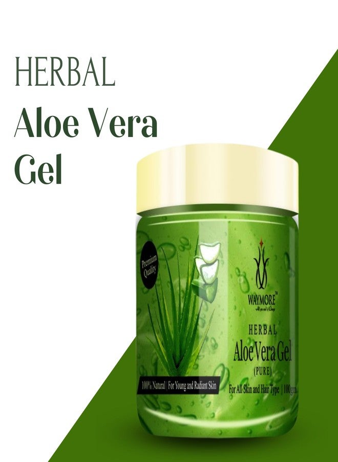 WAYMORE Pure Aloe Vera (Green) Gel for Skin and Hair, Multipurpose Beauty Gel for Acne, Sunburn Treatment, Hydrates Hair and Skin - 300gm (Pack of 3-100gm each) - Image 5