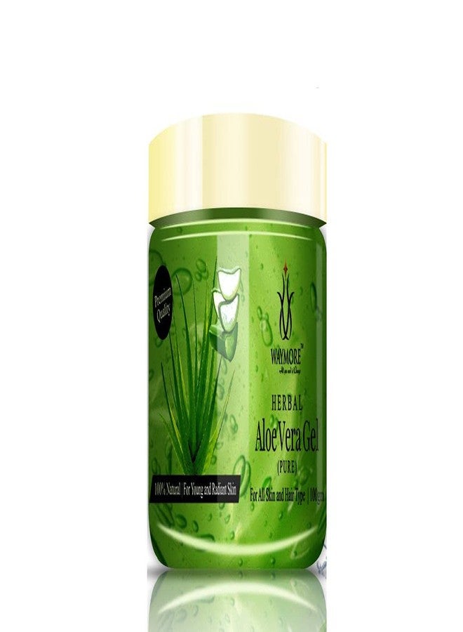 WAYMORE Pure Aloe Vera (Green) Gel for Skin and Hair, Multipurpose Beauty Gel for Acne, Sunburn Treatment, Hydrates Hair and Skin - 300gm (Pack of 3-100gm each) - Image 2