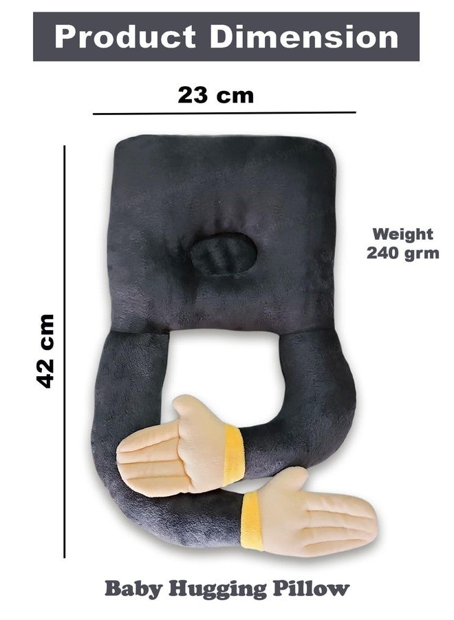 Synlark Baby Head Protector Cushion Plush Soft Toy Early Learning Toy Fall Protection Helmet Baby Head Protector Child Adjustable Shoulder Strap (Grey-Owl) - Image 3