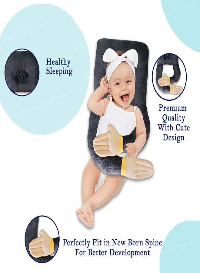 Synlark Baby Head Protector Cushion Plush Soft Toy Early Learning Toy Fall Protection Helmet Baby Head Protector Child Adjustable Shoulder Strap (Grey-Owl) - Image 2
