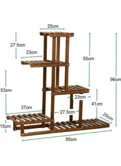 C&C Home Bamboo Plant Pots Shelf Stand 95 x 25 x 96 cm  - Image 5