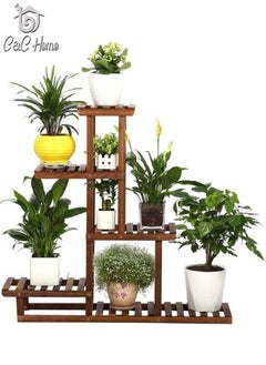 C&C Home Bamboo Plant Pots Shelf Stand 95 x 25 x 96 cm  - Image 2