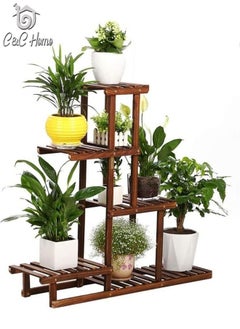 C&C Home Bamboo Plant Pots Shelf Stand 95 x 25 x 96 cm  - Image 3