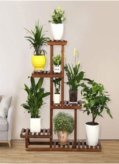 C&C Home Bamboo Plant Pots Shelf Stand 95 x 25 x 96 cm  - Image 1