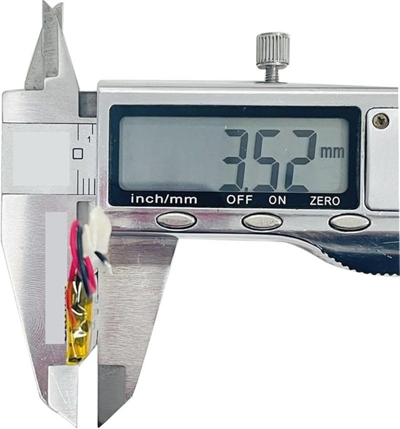 بطارية ليثيوم بوليمر قابلة لإعادة الشحن 3.7 فولت 110 مللي أمبير في الساعة خلية واحدة - Image 3