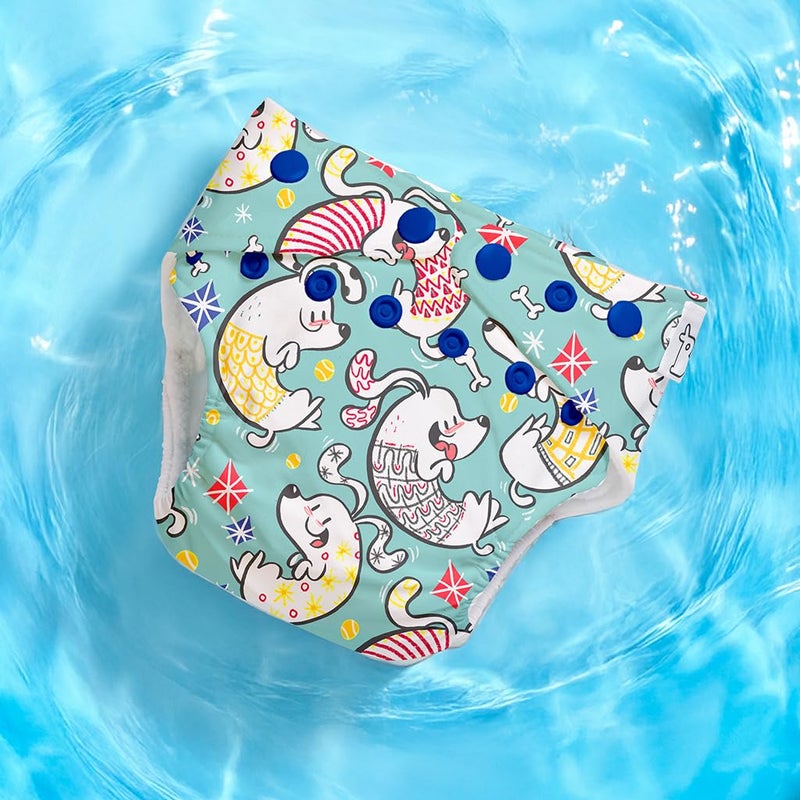 Superbottoms حفاضات سبير بوتومز السباحة للأطفال والرضع - قابلة لإعادة الاستخدام وقابلة للتعديل - حفاضات قماش قابلة للغسل - قماش صديق للبشرة - سهل التنظيف - يناسب من 3 أشهر إلى 3 سنوات - Image 5