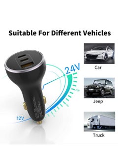 ProOne ProOne PCG29 160W Car Charger | 1 USB-A & 2 USB-C Ports | Fast Charging for Laptops, Smartphones, Tablets | 100W & 30W Output | LED Indicator | Compact & Lightweight | Black  - Image 4