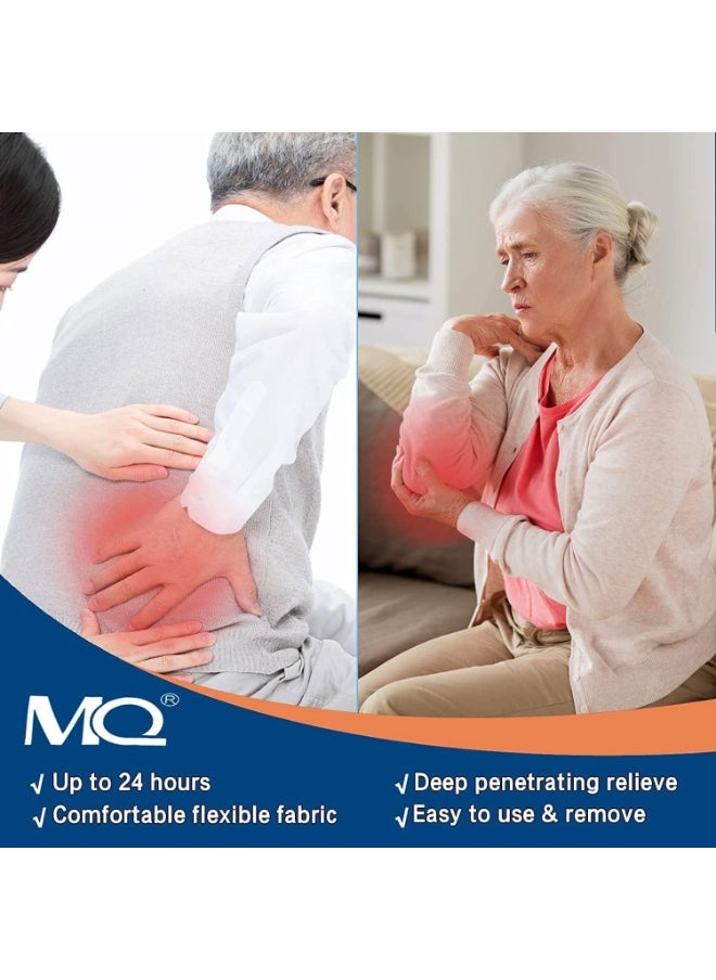 MQ Back Pain Patch - 60 Count Herbal Adhesive Heat Patches for Back Pain Patch for Shoulder Back Knee Neck Waist Pain  - Image 4
