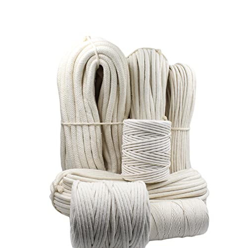 BOBBINY | Premium Cotton Like Tight Rope Braided Cord Twine String for DIY Craft - Versatile, Durable, Eco-Friendly | Off White | 2 mm, 25 Meter - Image 4