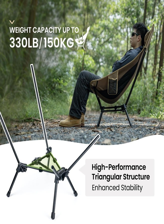OneTigris Tigerblade High Back Camping Chair with Pillow Design, Comfortable Widened Seat Folding Chair - Image 5
