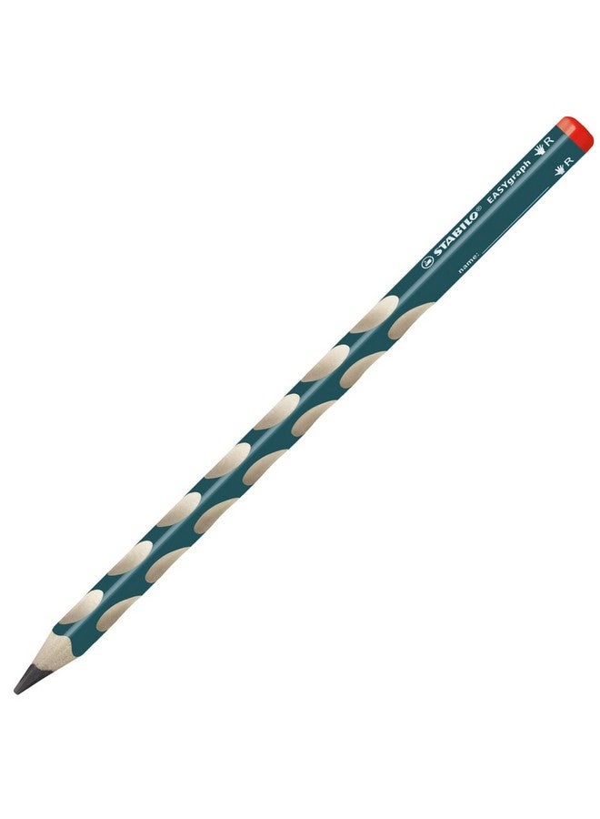 ستابيلو قلم رصاص خشبي جرافيت مريح من STABILO مقاس 3.15 مم HB | مناسب لليد اليمنى | Easygraph | عبوة من قطعتين | بترولي - Image 2