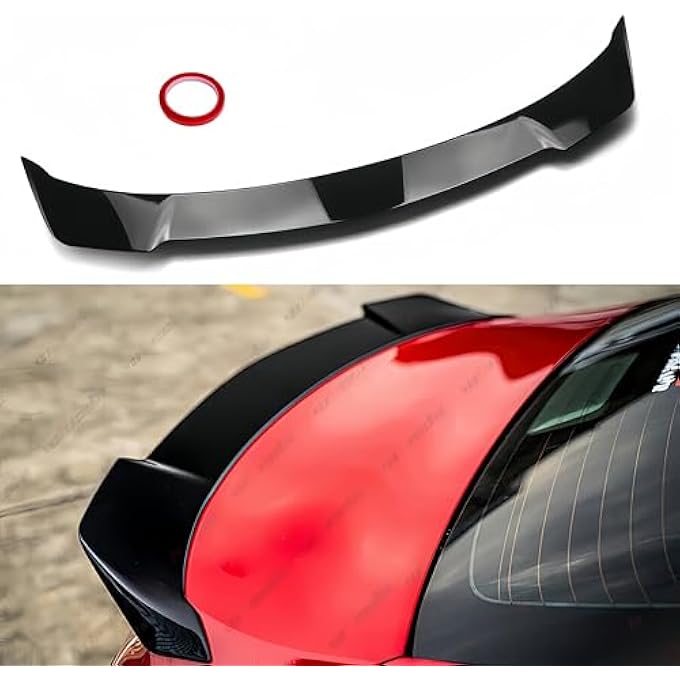 rayihni Rear Trunk Spoiler Compatible With 20182024 Toyota Camry Se Xse L Le Xle Hybrid Yofer V2 Fits For 1824 Sedan High Kick Spoiler Wing Lip Glossy Black - Image 2