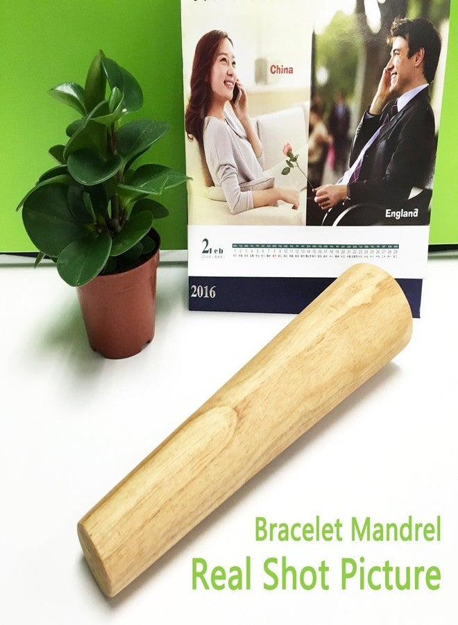 PHYHOO Jewelry Tool Wooden Oval Bracelet Sizing Bangle Mandrel Wire Wrapping Tool - Image 3