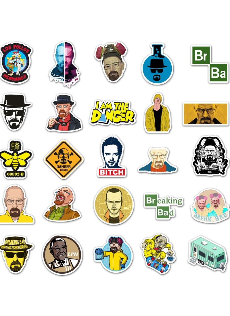 Generic - 50-Pcs Breaking Bad Stickers Cool Waterproof Vinyl Stickers For Laptop Phone And Computer - Image 1