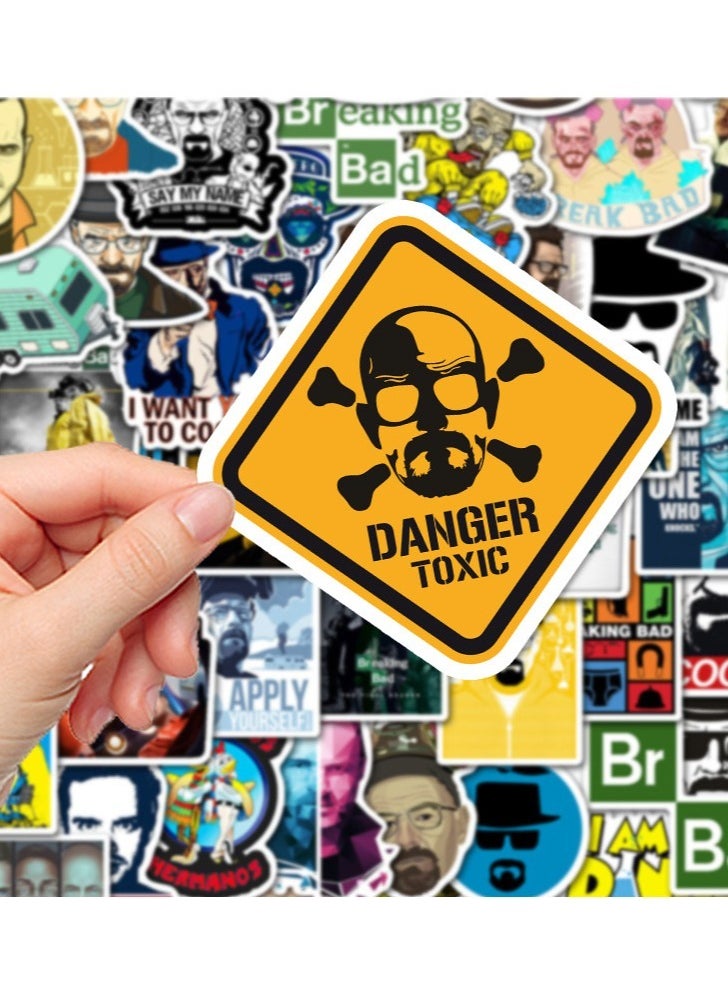 Generic - 50-Pcs Breaking Bad Stickers Cool Waterproof Vinyl Stickers For Laptop Phone And Computer - Image 1