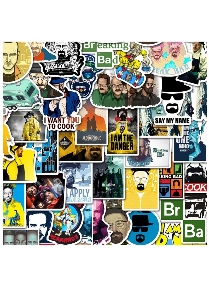 Generic - 50-Pcs Breaking Bad Stickers Cool Waterproof Vinyl Stickers For Laptop Phone And Computer - Image 1