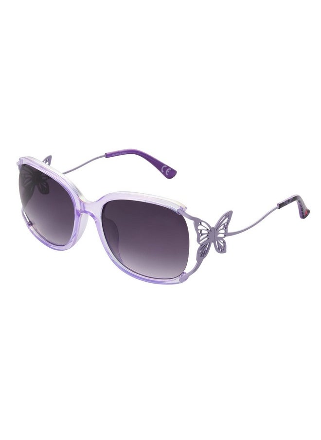 Betsey Johnson Women'S Rainbows & Butterflies Sunglasses Butterfly, Crystal Purple, 57Mm  - Image 1