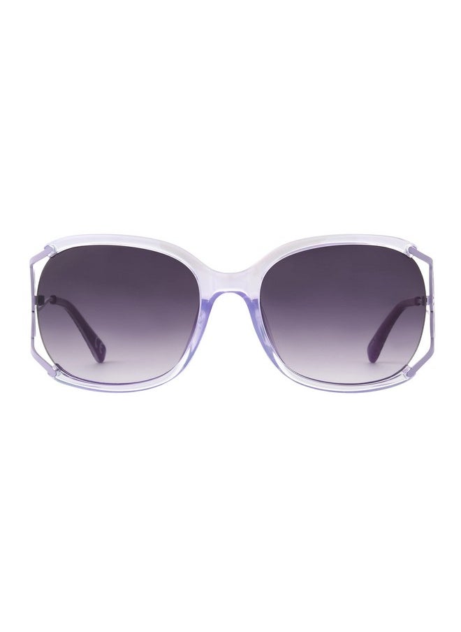 Betsey Johnson Women'S Rainbows & Butterflies Sunglasses Butterfly, Crystal Purple, 57Mm  - Image 2