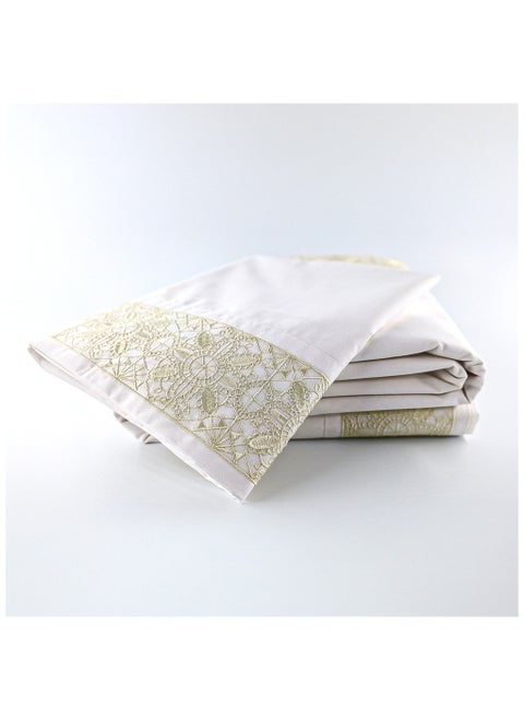 Bed Sheets Set- 100% Tencel 400 Thread Count - Size: King (Dana Embroidery)