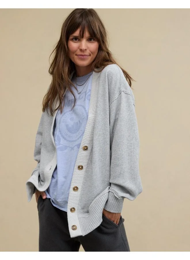 Aerie Essential Aerie Fleece Cardigan