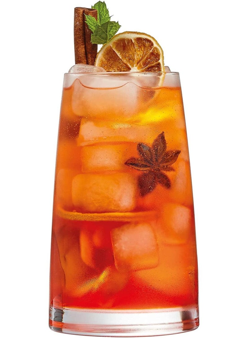 شيف & سوميلير كأس شيف آند سوميلير L8508 أسكا طويل للمشروبات، سعة 450 مل (15.25 أونصة) - طقم من 6 قطع، مصنوع من كريستال كريستا الخالي من الرصاص، متين للغاية ومقاوم للخدش، آمن للاستخدام في غسالة الأطباق، صنع في فرنسا. - Image 1