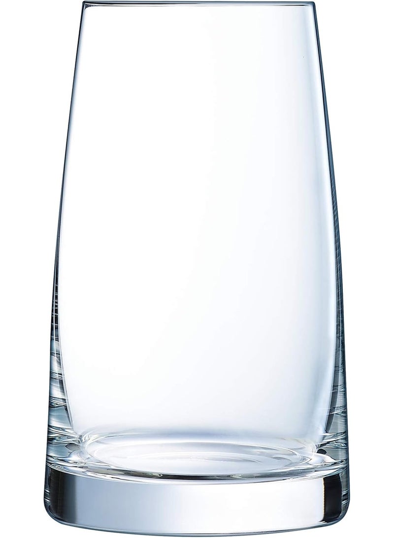 شيف & سوميلير كأس شيف آند سوميلير L8508 أسكا طويل للمشروبات، سعة 450 مل (15.25 أونصة) - طقم من 6 قطع، مصنوع من كريستال كريستا الخالي من الرصاص، متين للغاية ومقاوم للخدش، آمن للاستخدام في غسالة الأطباق، صنع في فرنسا. - Image 2