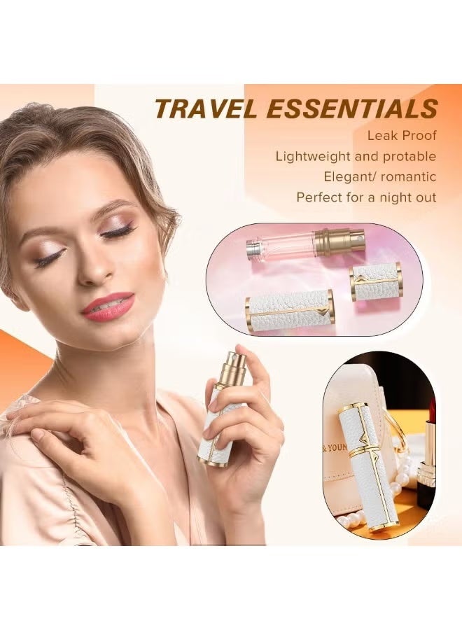 Perfume Refill Bottle, Bottom-Filling Fragrances Perfume Atomizer, Cowhide Material, Travel Perfume Bottle Refillable-Your Travel and Business Necessities - Image 4