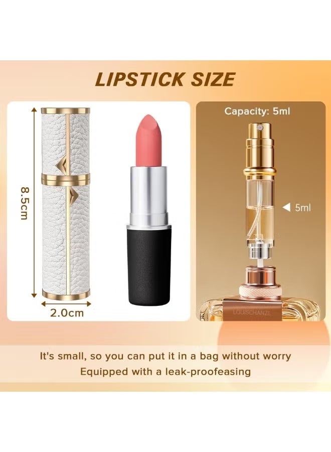 Perfume Refill Bottle, Bottom-Filling Fragrances Perfume Atomizer, Cowhide Material, Travel Perfume Bottle Refillable-Your Travel and Business Necessities - Image 5