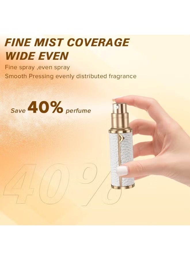 Perfume Refill Bottle, Bottom-Filling Fragrances Perfume Atomizer, Cowhide Material, Travel Perfume Bottle Refillable-Your Travel and Business Necessities - Image 3