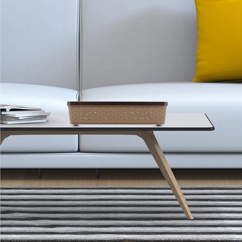 Kuber Industries Plastic (Pack of 4) Office Tray for Table | Stationary Storage & Paper Tray for Office Desk | Multi-Purpose File, Document Storage Tray | Coffee - Image 4