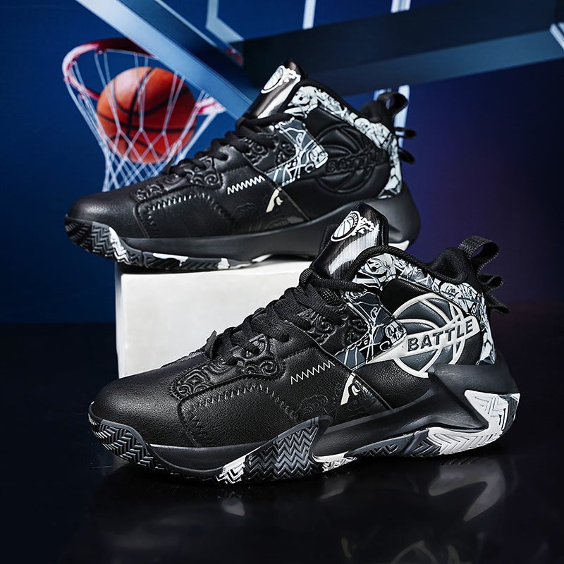 Students Basketball Shoes Men'S Shoes Guards Actual Combat Teenagers Shock-Retarding Women'S Low-Top Children'S Sneaker Test Sports Shoes - Image 5