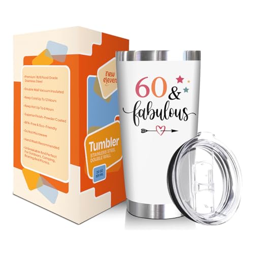 NewEleven 60th Birthday Gifts For Women - 1965 60th Birthday Decorations For Woman - 60 Year Old Gifts For Women, Mom, Wife - 20 Oz Tumbler - Image 2