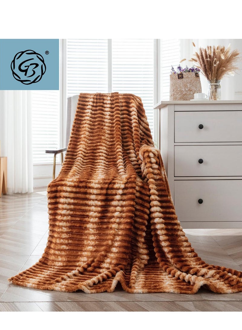 GB Fleece Flannel Double Size 220x240cm for All Season Fluffy Blanket  Throw for Sofa & Bed Comfortable and Soft Blanket