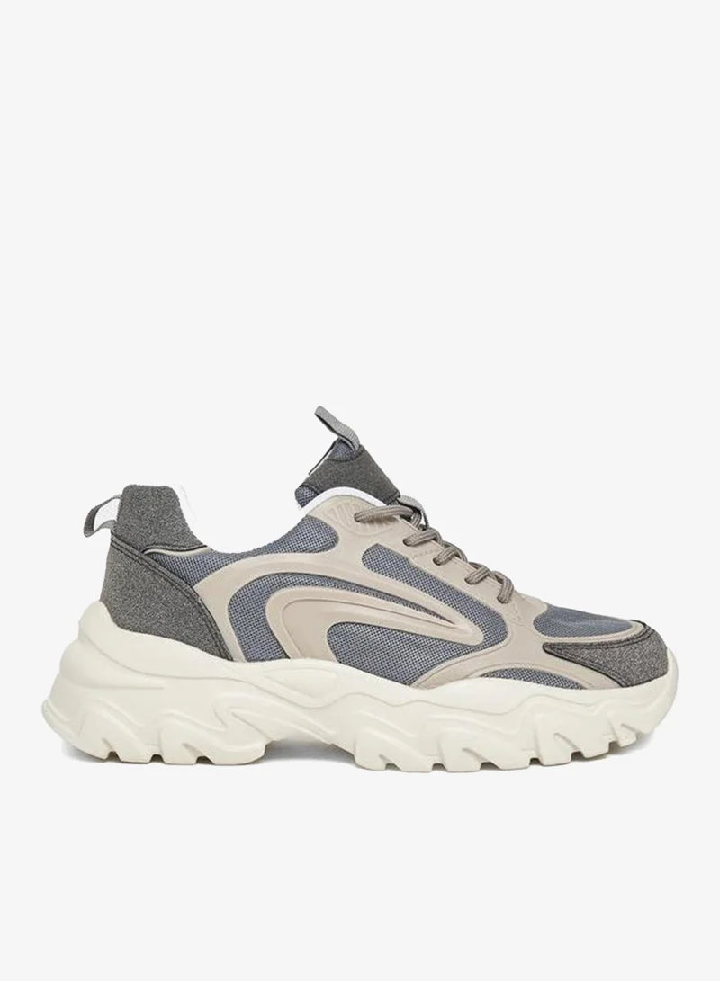 ستايلي اكتيف سنيكرز شبكي سميك برباط