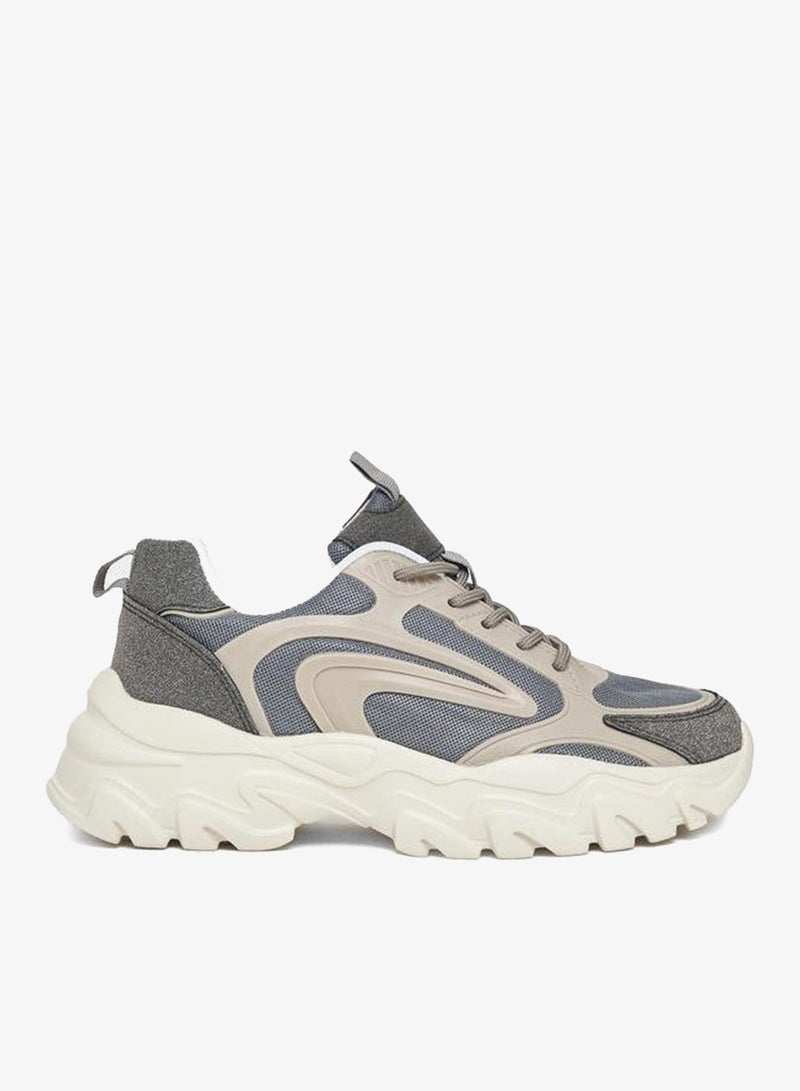 ستايلي اكتيف سنيكرز شبكي سميك برباط - Image 1