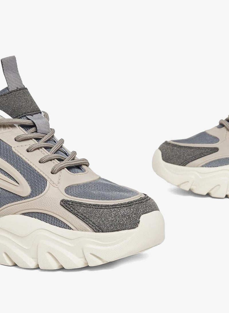 ستايلي اكتيف سنيكرز شبكي سميك برباط - Image 4