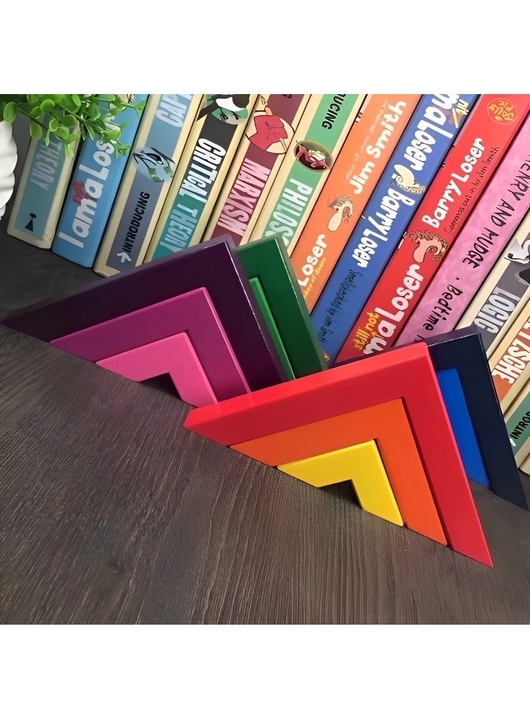 RAINBOW BRAND لعبة البناء والتشكيل باستخدام المكعبات الخشبية الملونة لتنمية المهارات الحسية والإدراكية للأطفال، ألعاب وهدايا تعليمية من منتيسوري لمرحلة ما قبل المدرسة تتضمن 12 قطعة من مكعبات البناء الخشبية الملونة - Image 4