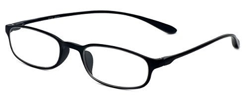 Calabria 718 Flexie Oval Reading Glasses +0.50 Ebony Men/Women Bendable Single Power Readers Flexible Durable TR90 Frame - Image 4