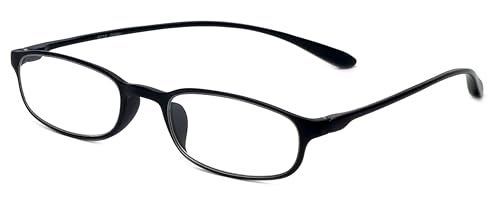 Calabria 718 Flexie Oval Reading Glasses +0.50 Ebony Men/Women Bendable Single Power Readers Flexible Durable TR90 Frame - Image 3