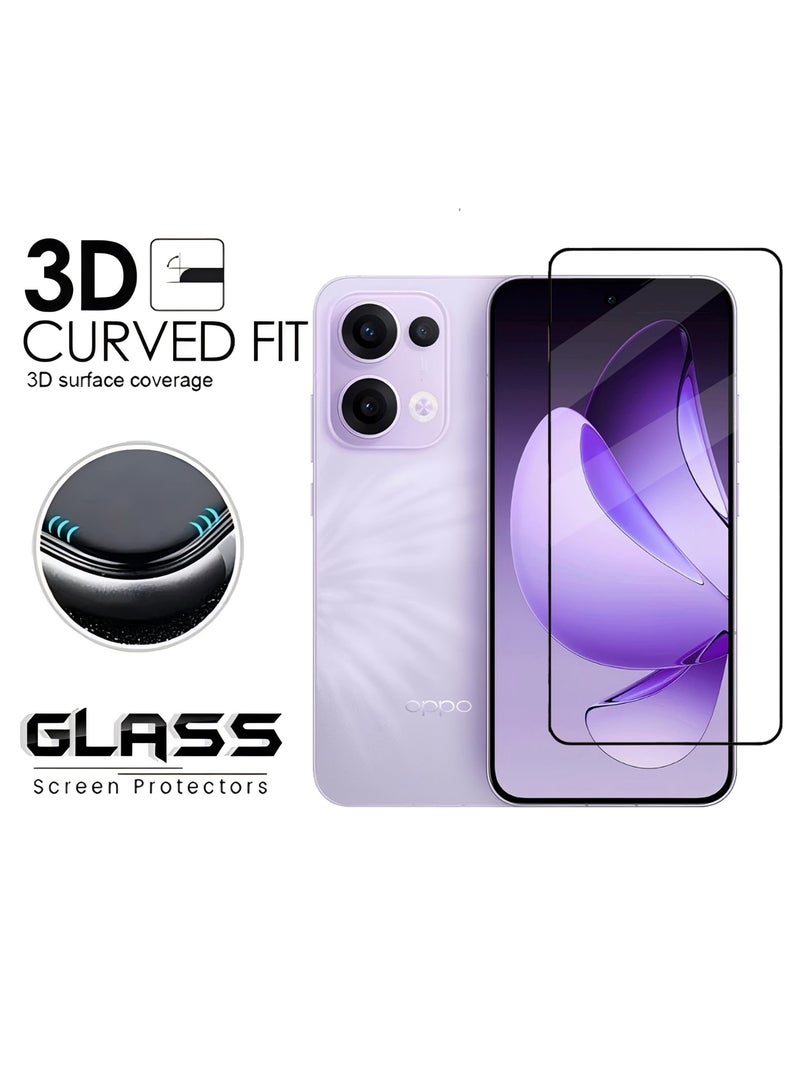 CoomBe 2 in 1 for OPPO Reno 13 Tempered Glass Screen Protector with Camera Lens Film, HD Tempered Glass Film, Anti Scratch Screen Protector Film  - Image 2