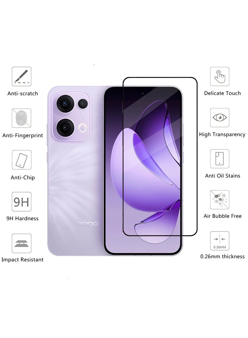 CoomBe 2 in 1 for OPPO Reno 13 Tempered Glass Screen Protector with Camera Lens Film, HD Tempered Glass Film, Anti Scratch Screen Protector Film  - Image 3