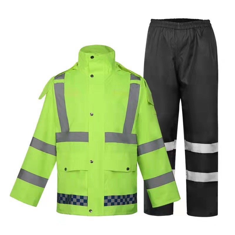 Outdoor Split Raincoat Rain Pants Set Traffic Duty Flood Control Raincoat 300Dpu Waterproof Raincoat Factory - Image 4