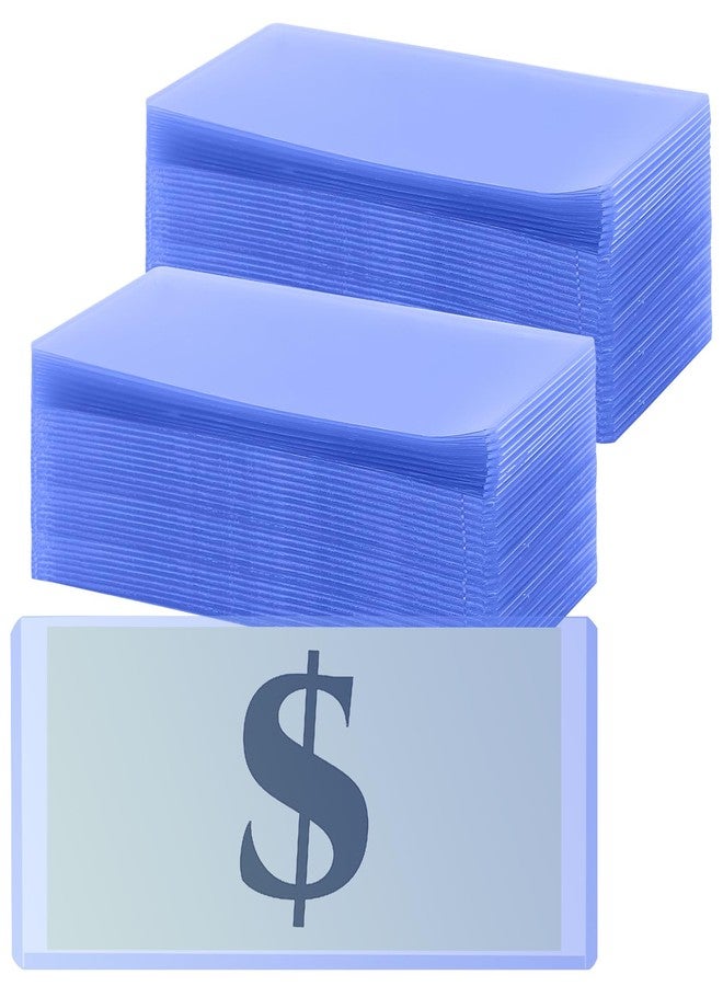 SINJEUN 200 PCS 6.8" x 2.9" Dollar Bill Sleeves, Clear Currency Bill Protector Sleeves Plastic Waterproof Currency Protectors for Collectors - Image 1
