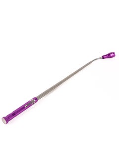 LUSTER 2pc Extendable led flashlight with hanging clip and strong magnetic base purple  - Image 5