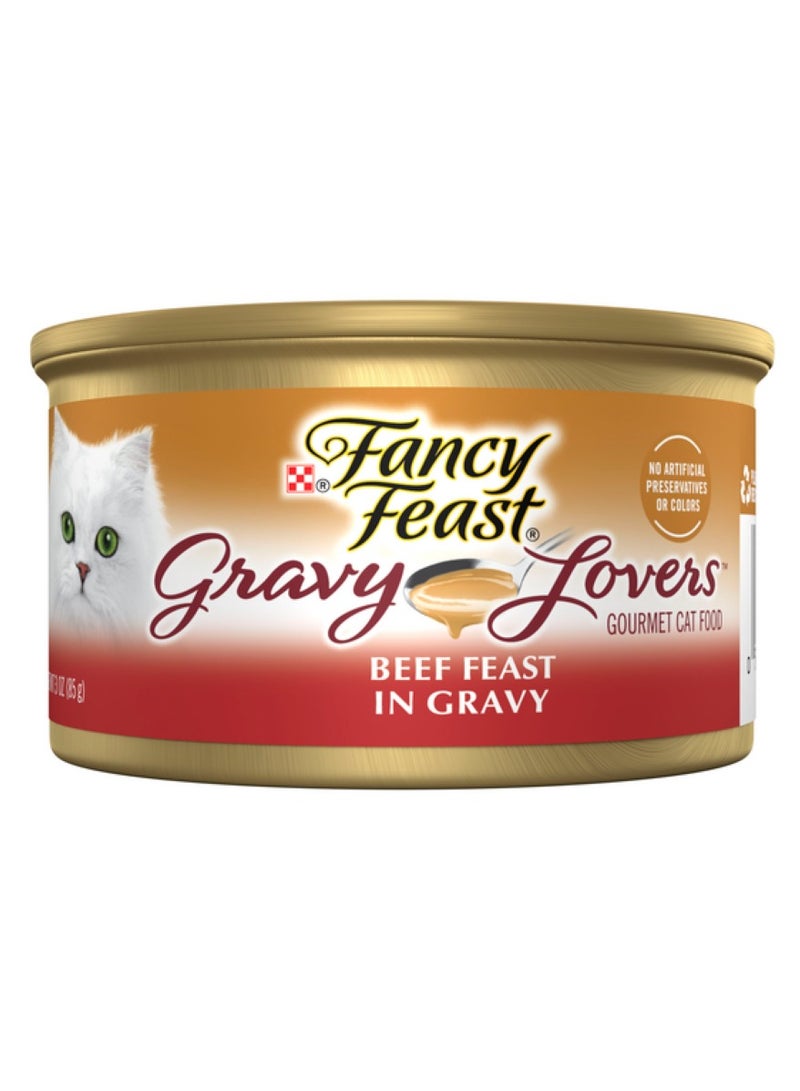 بيورينا فانسي فيست عشاق المرق لحم البقر في نكهة لحم البقر المشوي 85 غ - Image 2