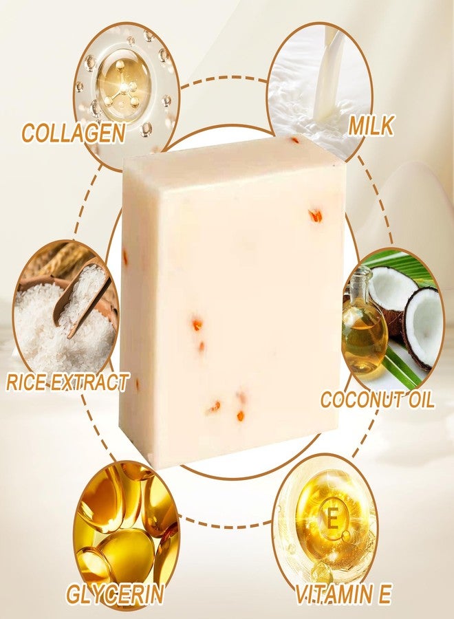 XMXueMei 3PCS Rice Water Shampoo Bar,Cleansing Gentle Solid Bar Shampoo for Face and Body,Moisturizing Handmade Hair Shampoo Soap - Image 4