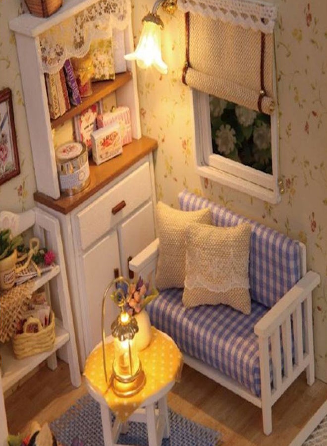 صندوق بيت الدمى الخشبي بإضاءة LED - Image 4