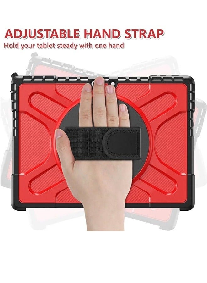 Case Compatible with Microsoft Surface Pro 11 13 inch, Heavy Duty Rugged Protective Cover with 360° Rotating Kickstand & Hand Strap  - Image 3