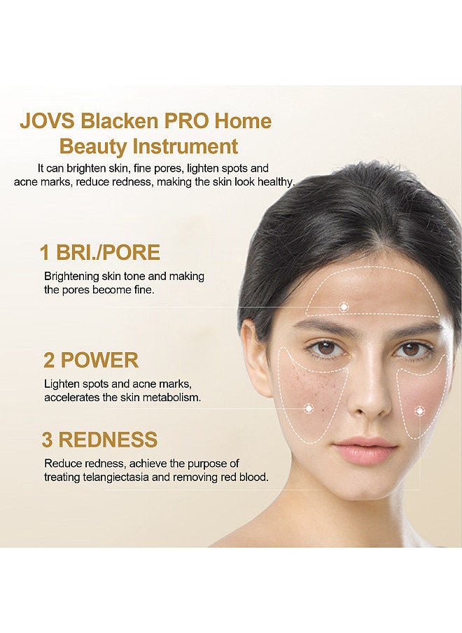 JOVS - JOVS Blacken PRO DPL Skin Care Device Light Therapy Facial Beauty Device Face Skin Brightening Whitening Instrument Lighten Skin Fine Pores Spots Acne Marks Reduce Redness - Image 1