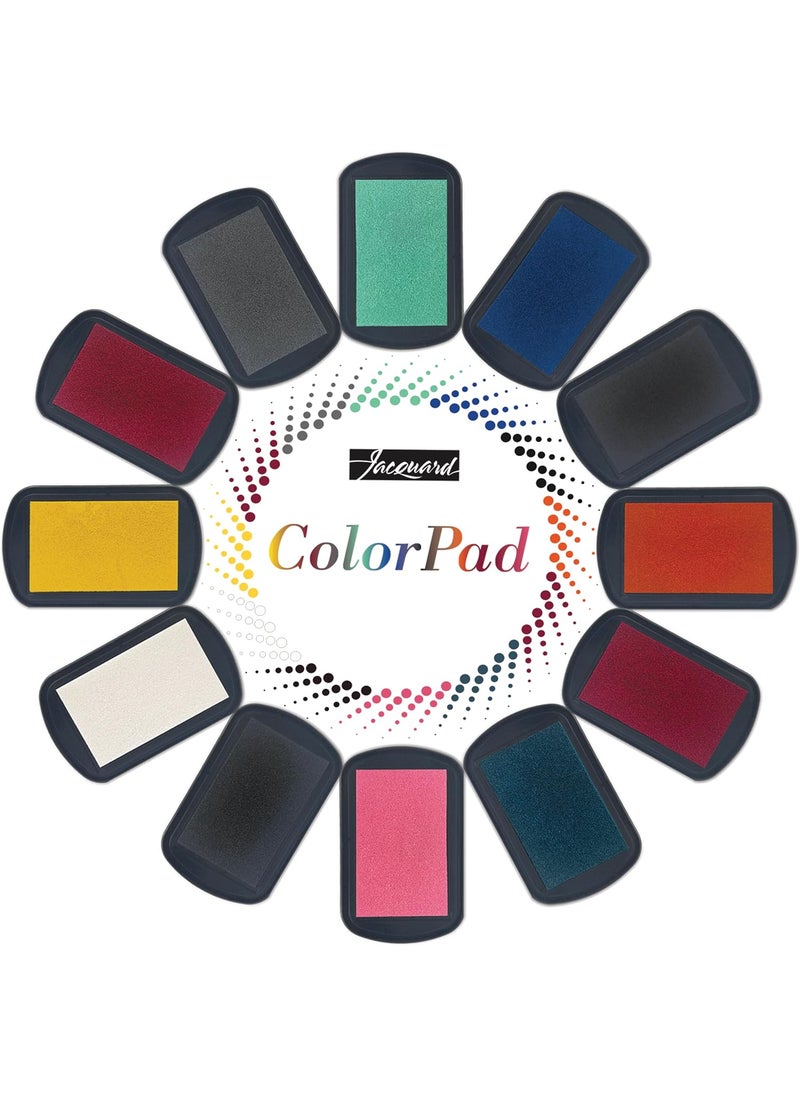 Jacquard Jacquard ColorPad Archival Pigment Ink Stamp Pads Frost White  Acid Free  NonToxic  Excellent for Blending Embossing and Stamping  - Image 4